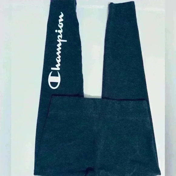 Champion Heritage Girls Performance Leggings, Girls Size L/14, in Charcoal Gray - Picture 4 of 10